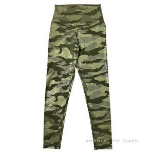 Offline By Aerie Real Me Metallic Green Camo High Waisted Leggings